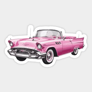 Pink Classic Barbie Car Sticker